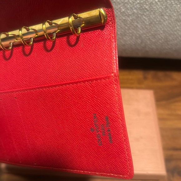 Louis Vuitton Authentic Red Epi Leather Small Agenda PM/ Passport Holder CA0959 - Picture 15 of 17